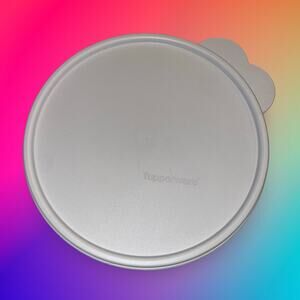 Tupperware 2517C Replacement Lid Seal 7" Round Butterfly Tab White Vintage